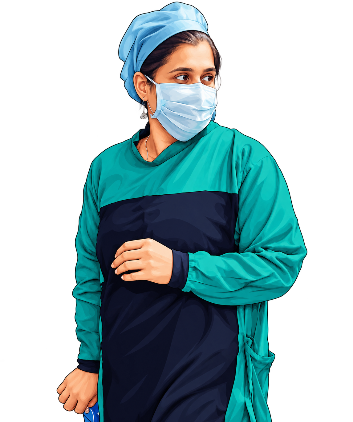 Optometrist Gitanjali Ashta in surgical practice